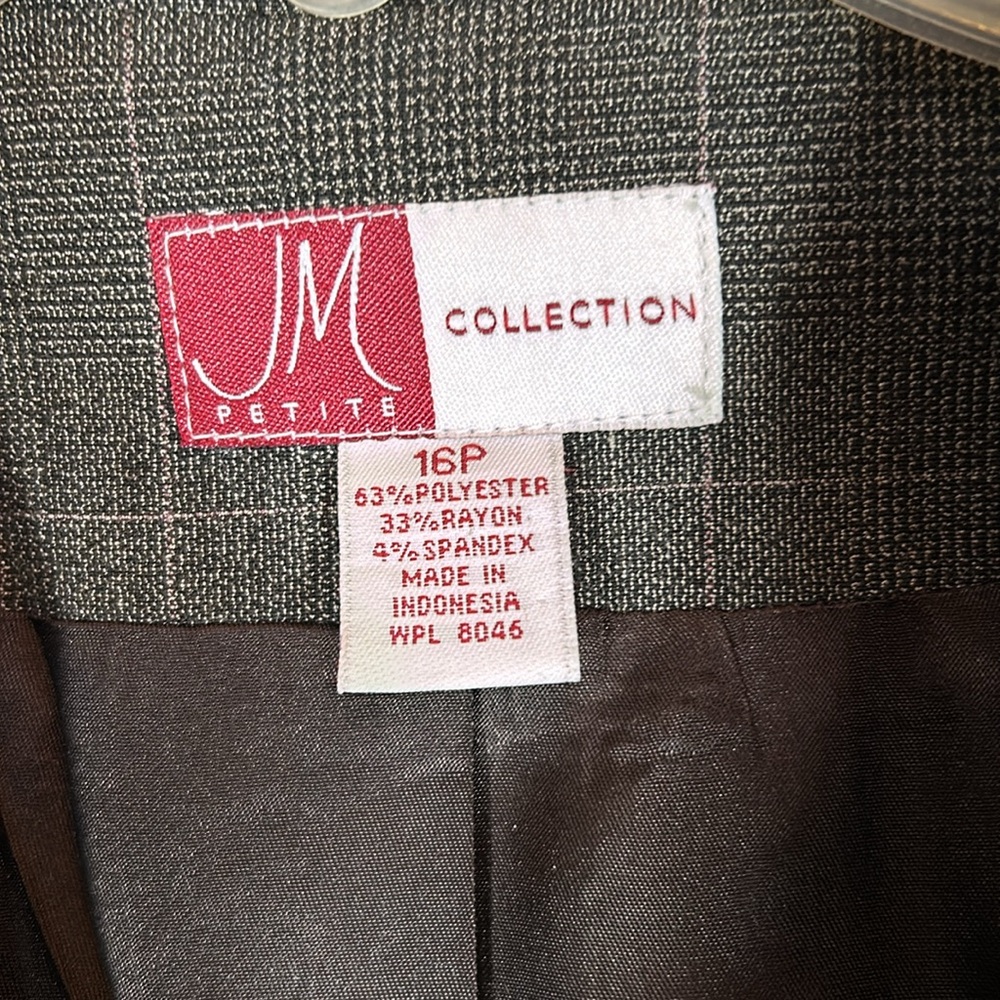 J M Petite Collection NWOT Preppy Career Collegiate Office Church Lined Blazer - Picture 14 of 14